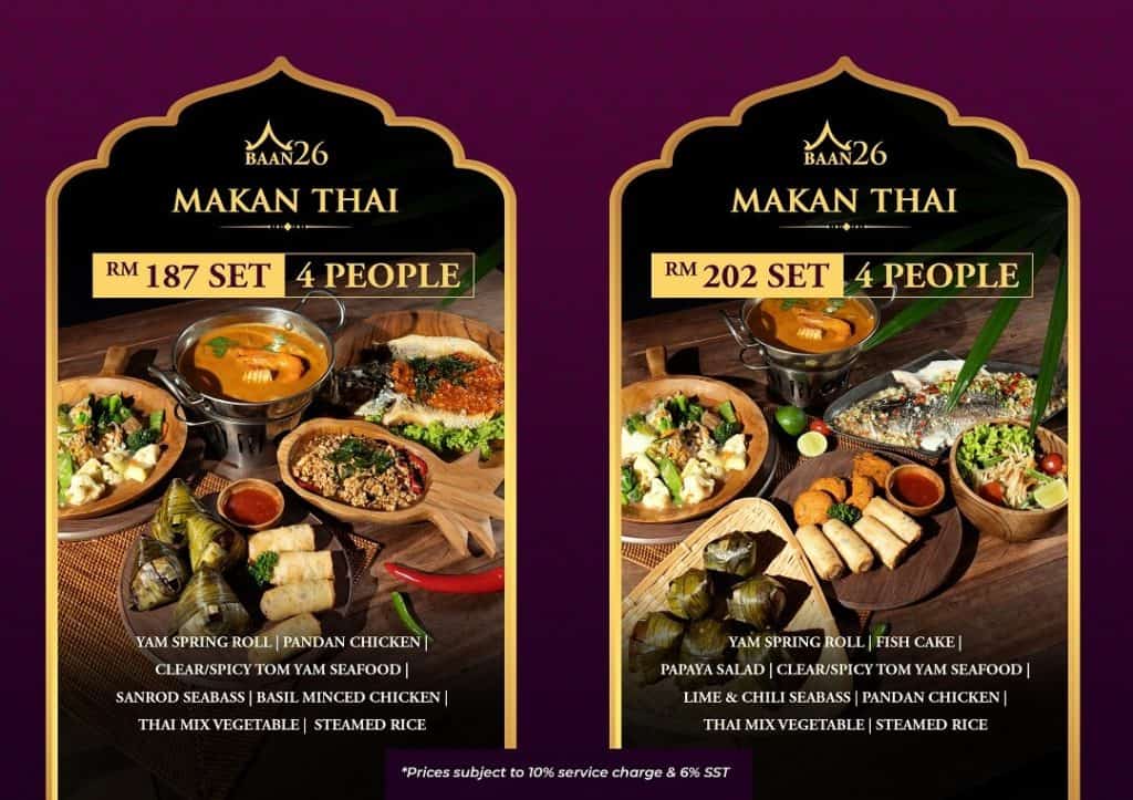 SET C - 4 PERSONS (1) - Best Thai Restaurant in KL | Thai Food | Bar | Cocktail | BAAN26